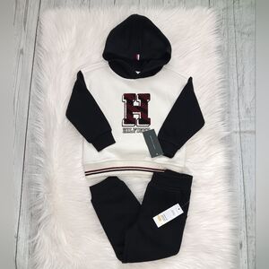 NWT Tommy Hilfiger Toddler Boy's Hoodie &Pants Set 2-Piece Size 3T